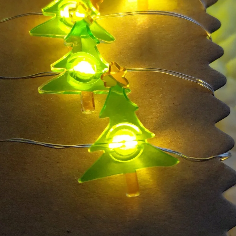 Tag LED Tree Lights with Silver Wire - New In Box (Battery Operated) - Picture 3 of 3